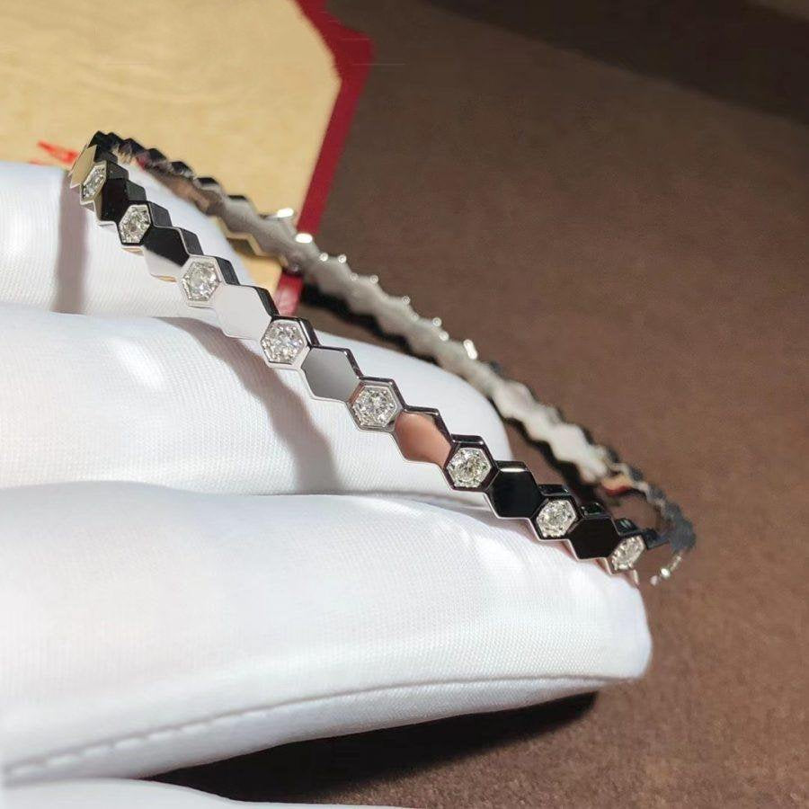 [Pearl Jewelrys]BEE LOVE SILVER DIAMOND BRACELET