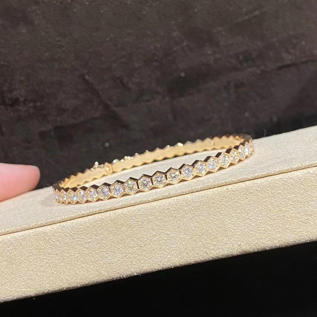[Pearl Jewelrys]BEE LOVE GOLD BRACELET FULL DIAMOND