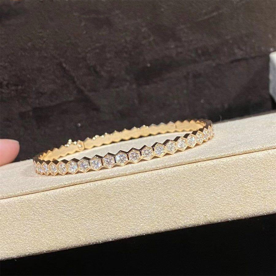 [Pearl Jewelrys]BEE LOVE GOLD BRACELET FULL DIAMOND