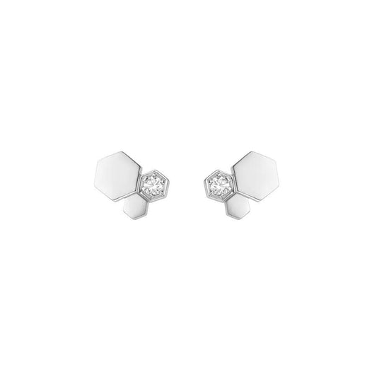 [Pearl Jewelrys]BEE LOVE SILVER DIAMOND EARRINGS