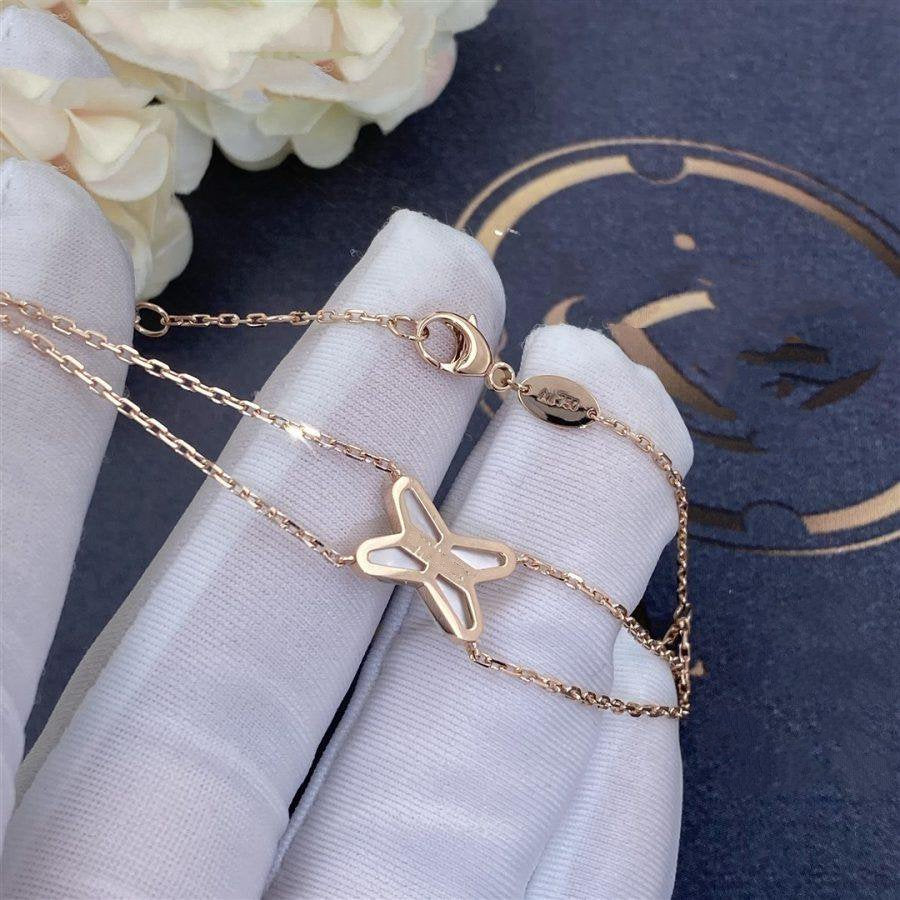 [Pearl Jewelrys]JEUX BRACELET WHITE MOP PINK GOLD 1 DIAMOND