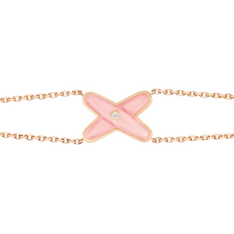 [Pearl Jewelrys]JEUX BRACELET PINK MOP PINK GOLD 1 DIAMOND