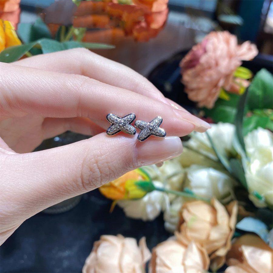 [Pearl Jewelrys]JEUX DE SILVER DIAMOND EARRINGS