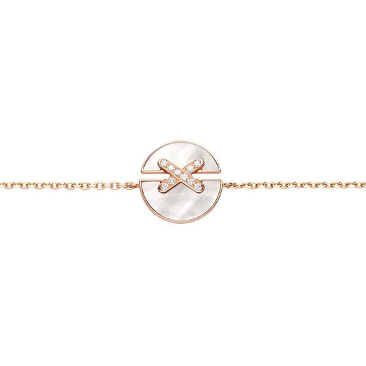 [Pearl Jewelrys]JEUX DE BRACELET MOP PINK GOLD DIAMONDS