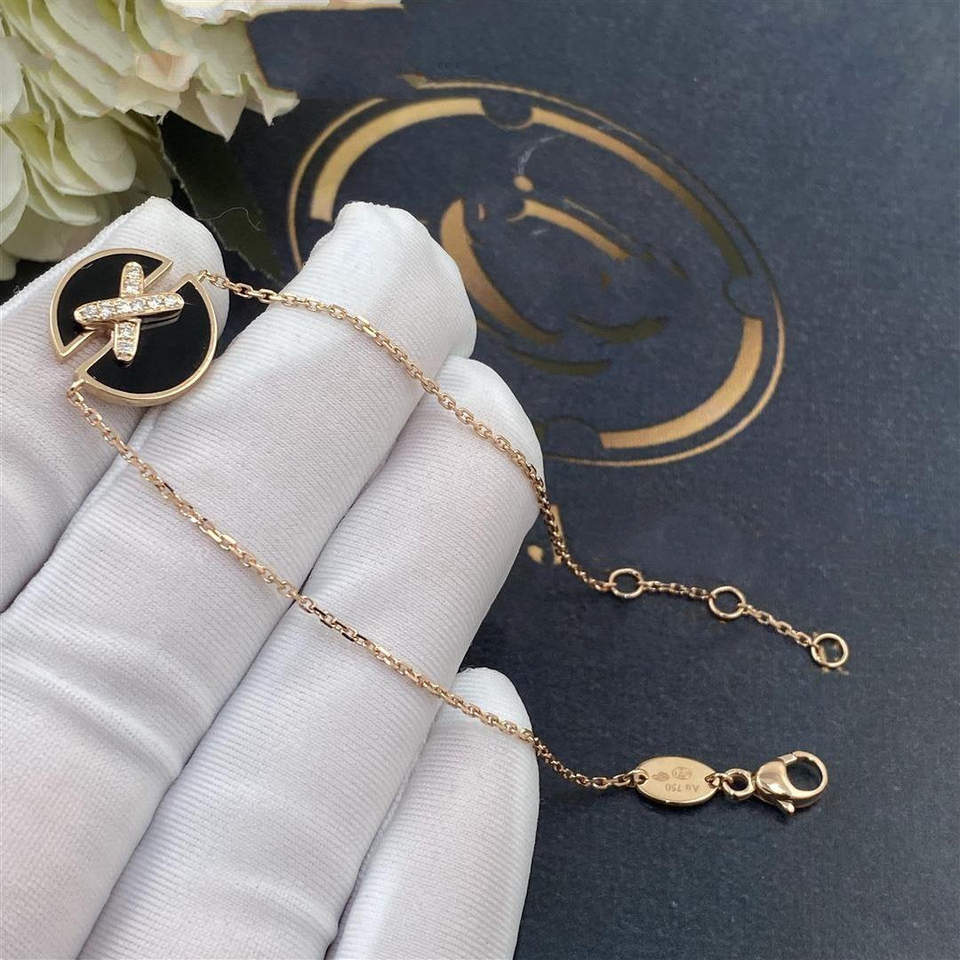 [Pearl Jewelrys]JEUX DE BRACELET ONYX PINK GOLD DIAMOND