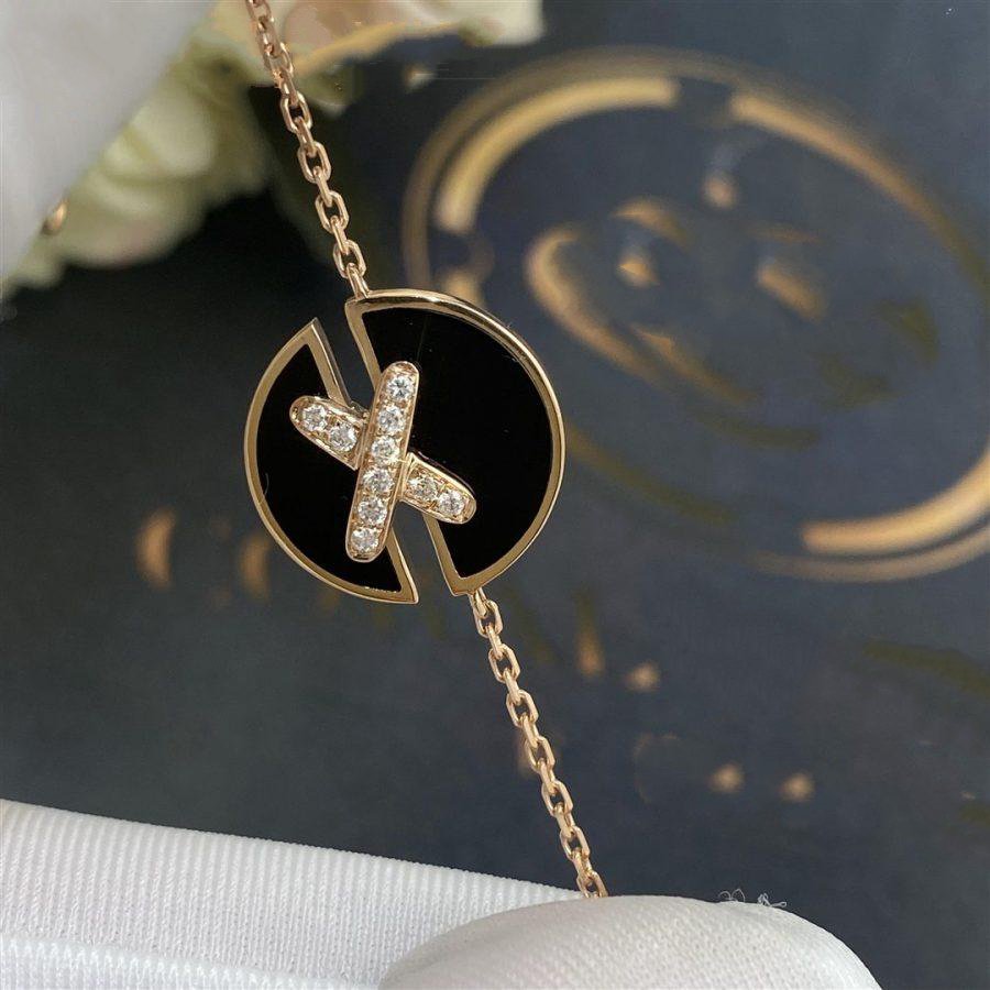 [Pearl Jewelrys]JEUX DE BRACELET ONYX PINK GOLD DIAMOND