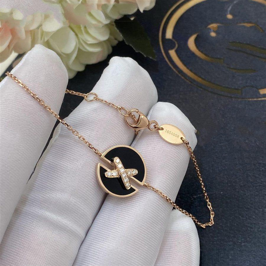 [Pearl Jewelrys]JEUX DE BRACELET ONYX PINK GOLD DIAMOND