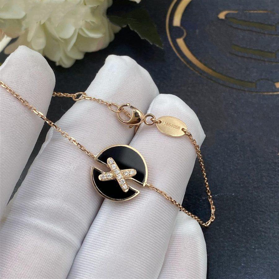 [Pearl Jewelrys]JEUX DE BRACELET ONYX PINK GOLD DIAMOND