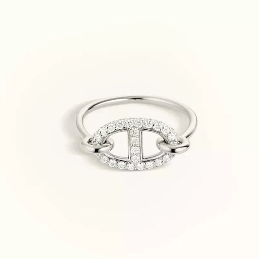 [Pearl Jewelrys]RONDE SMALL SILVER DIAMOND RING