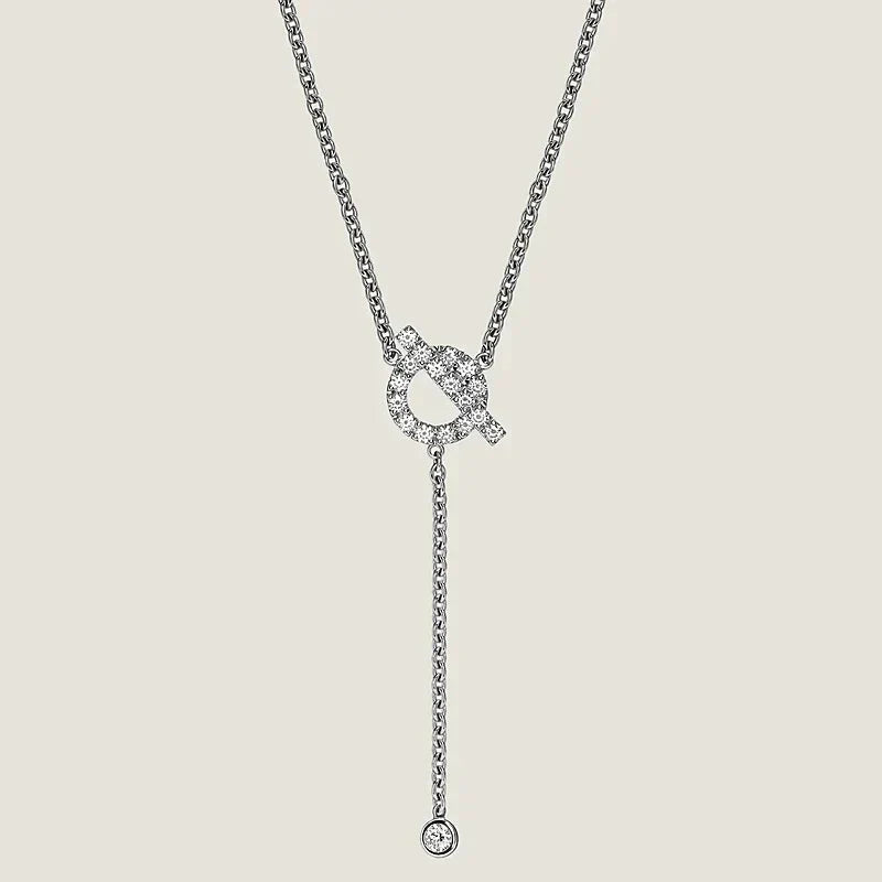 [Pearl Jewelrys]FINESSE SILVER DIAMOND NECKLACE