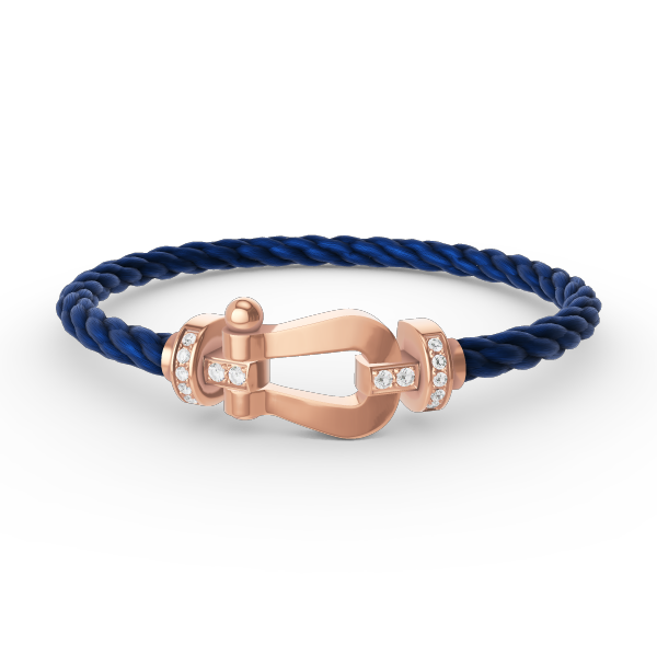 [Pearl Jewelrys]FORCE LARGE HORSESHOE HALF DIAMOND BRACELET ROSE GOLD