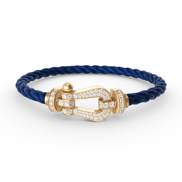 [Pearl Jewelrys]FORCE LARGE HORSESHOE FULL DIAMOND BRACELET GOLD