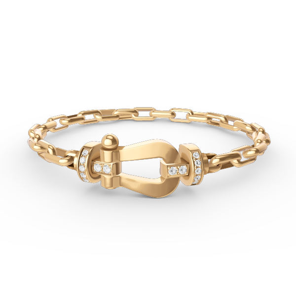 [Pearl Jewelrys]FORCE LARGE HORSESHOE CLASP  METAL BRACELET