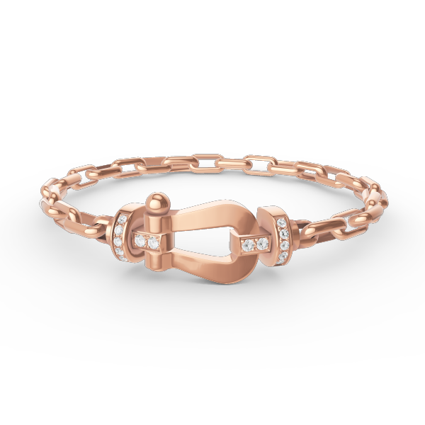 [Pearl Jewelrys]FORCE LARGE HORSESHOE CLASP  METAL BRACELET