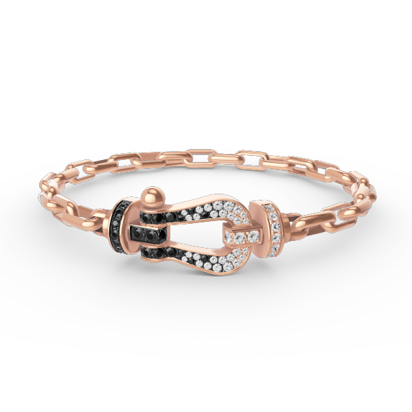 [Pearl Jewelrys]FORCE LARGE HORSESHOE CLASP  METAL BRACELET