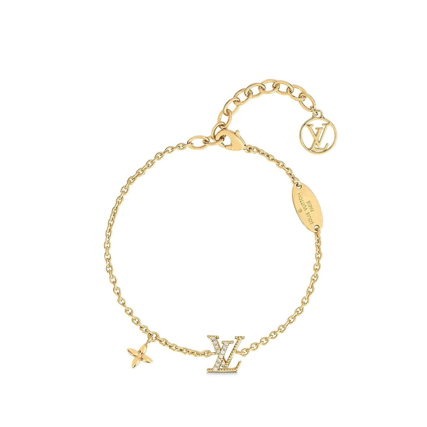 [Pearl Jewelrys]LOGO STAR MOTIF GOLD BRACELET