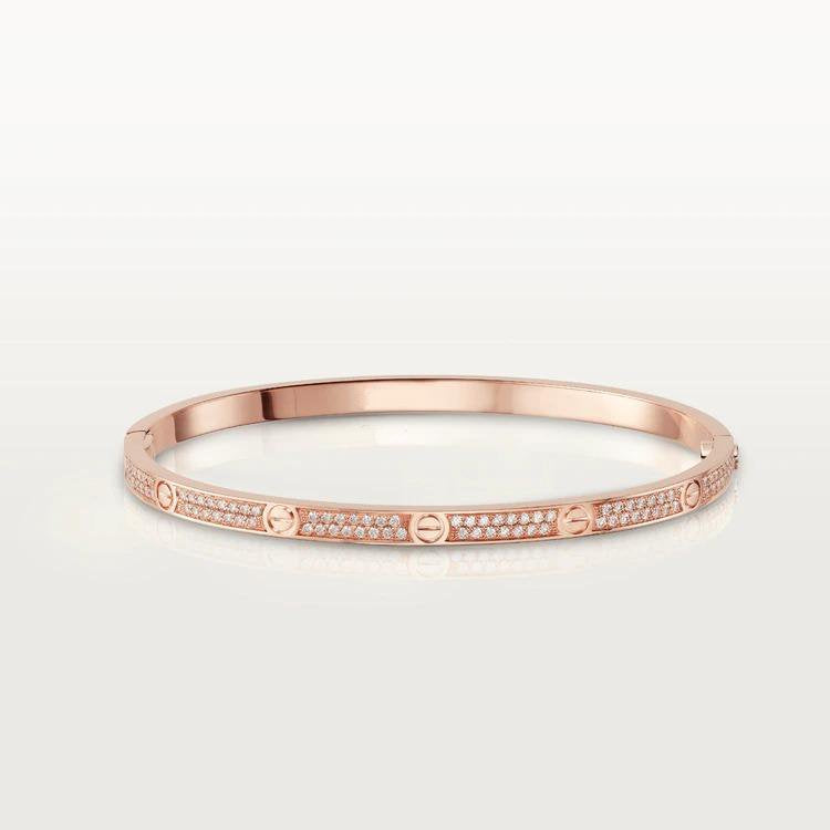 [Pearl Jewelrys]LOVE BRACELET 3.65MM DIAMOND-PAVED