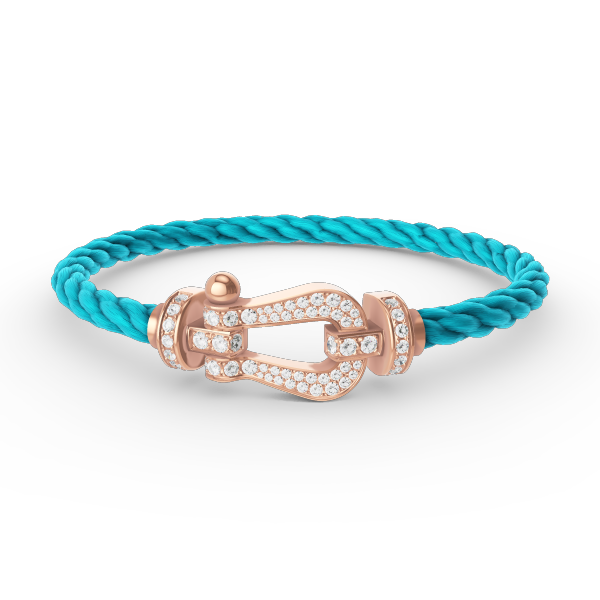 [Pearl Jewelrys]FORCE LARGE HORSESHOE FULL DIAMOND BRACELET ROSE GOLD
