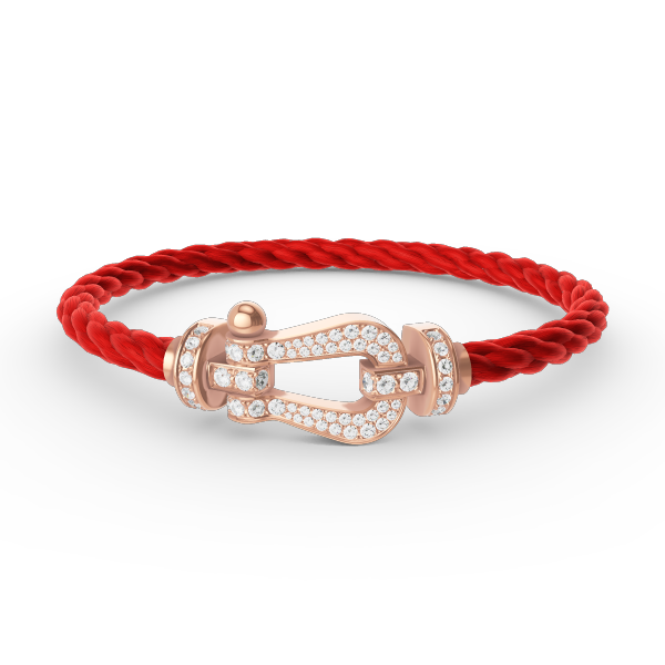 [Pearl Jewelrys]FORCE LARGE HORSESHOE FULL DIAMOND BRACELET ROSE GOLD