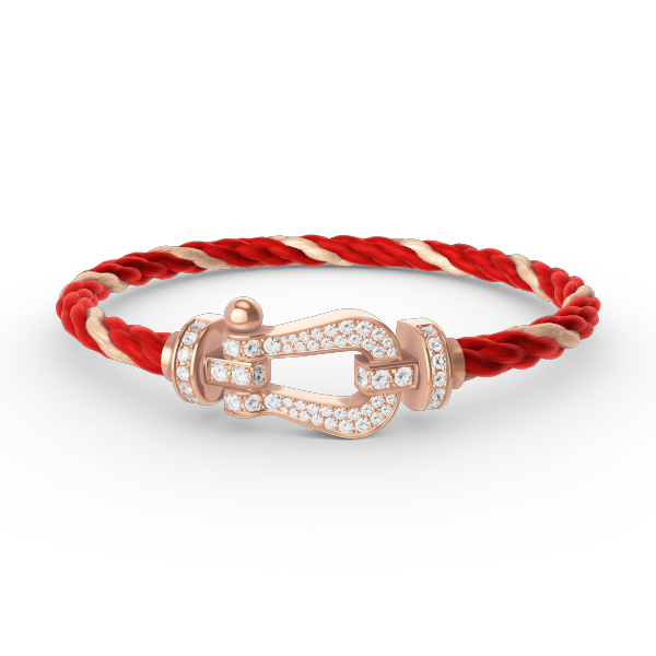 [Pearl Jewelrys]FORCE LARGE HORSESHOE FULL DIAMOND BRACELET ROSE GOLD