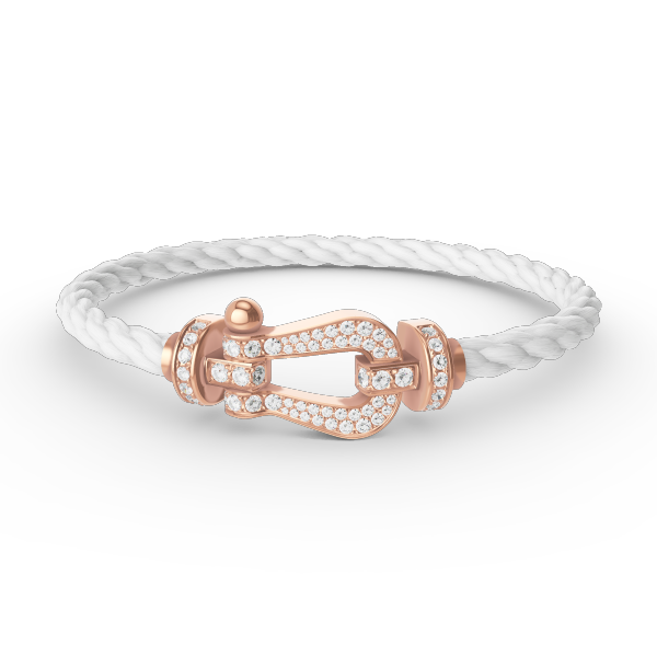[Pearl Jewelrys]FORCE LARGE HORSESHOE FULL DIAMOND BRACELET ROSE GOLD