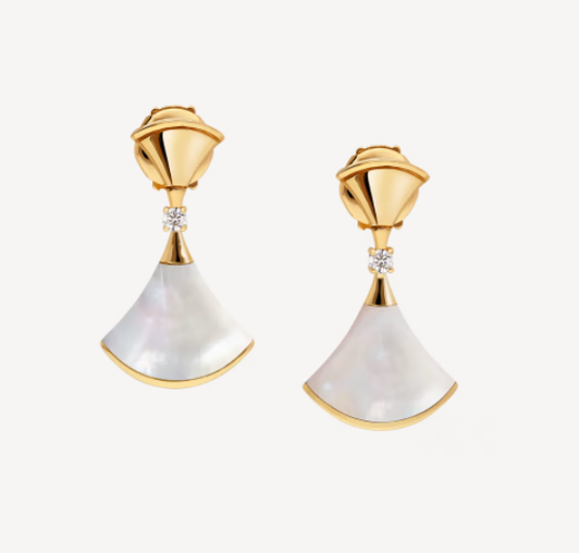 [Pearl Jewelrys]DREAM MOP 1 DIAMOND EARRINGS