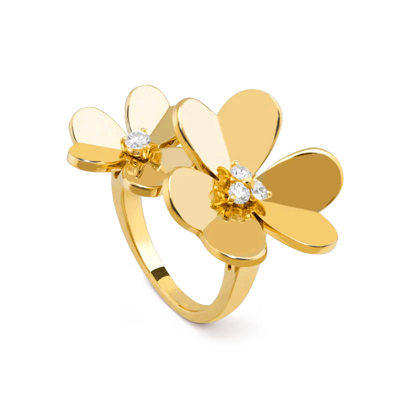 [Pearl Jewelrys]CLOVER COMOS GOLD DIAMOND RING