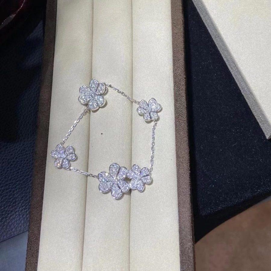 [Pearl Jewelrys]FRIVOLE SILVER 5 FLOWERS BRACELET