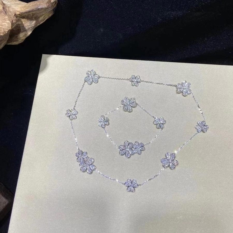 [Pearl Jewelrys]FRIVOLE SILVER 5 FLOWERS BRACELET