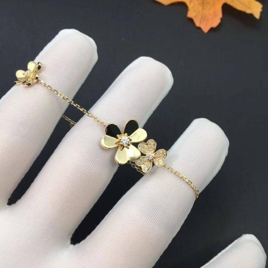 [Pearl Jewelrys]FRIVOLE GOLD 5 FLOWERS BRACELET