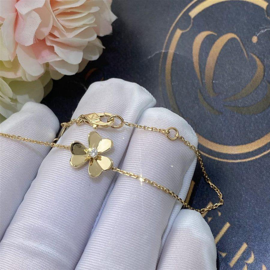 [Pearl Jewelrys]FRIVOLE GOLD FLOWER BRACELET