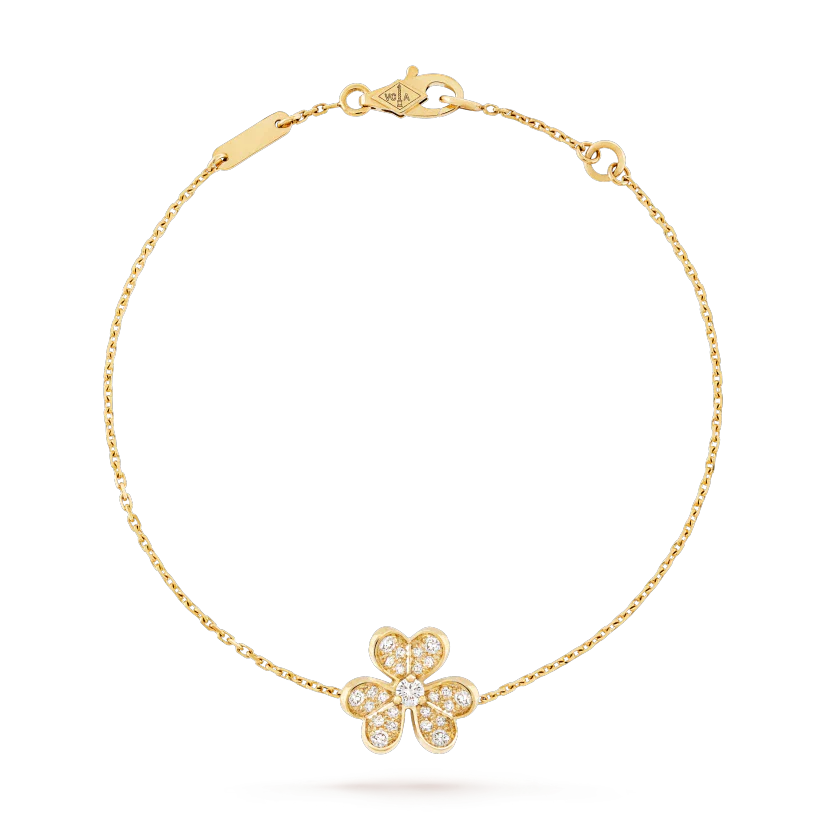 [Pearl Jewelrys]FRIVOLE GOLD FLOWER DIAMOND BRACELET
