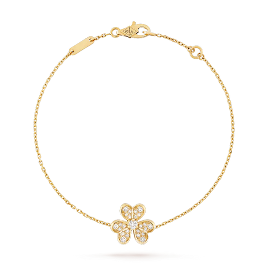 [Pearl Jewelrys]FRIVOLE GOLD FLOWER DIAMOND BRACELET