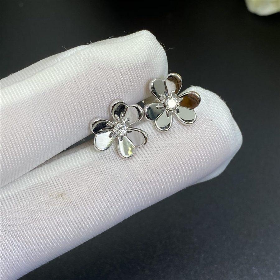[Pearl Jewelrys]FRIVOLE MINI SILVER FLOWER EARRINGS