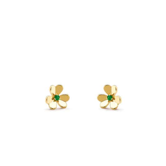 [Pearl Jewelrys]FRIVOLE  FLOWER MALACHITE EARRINGS