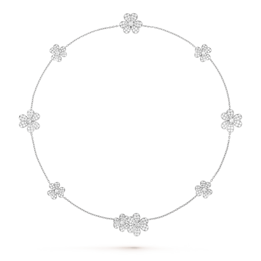 [Pearl Jewelrys]FRIVOLE SILVER 9 FLOWERS NECKLACE