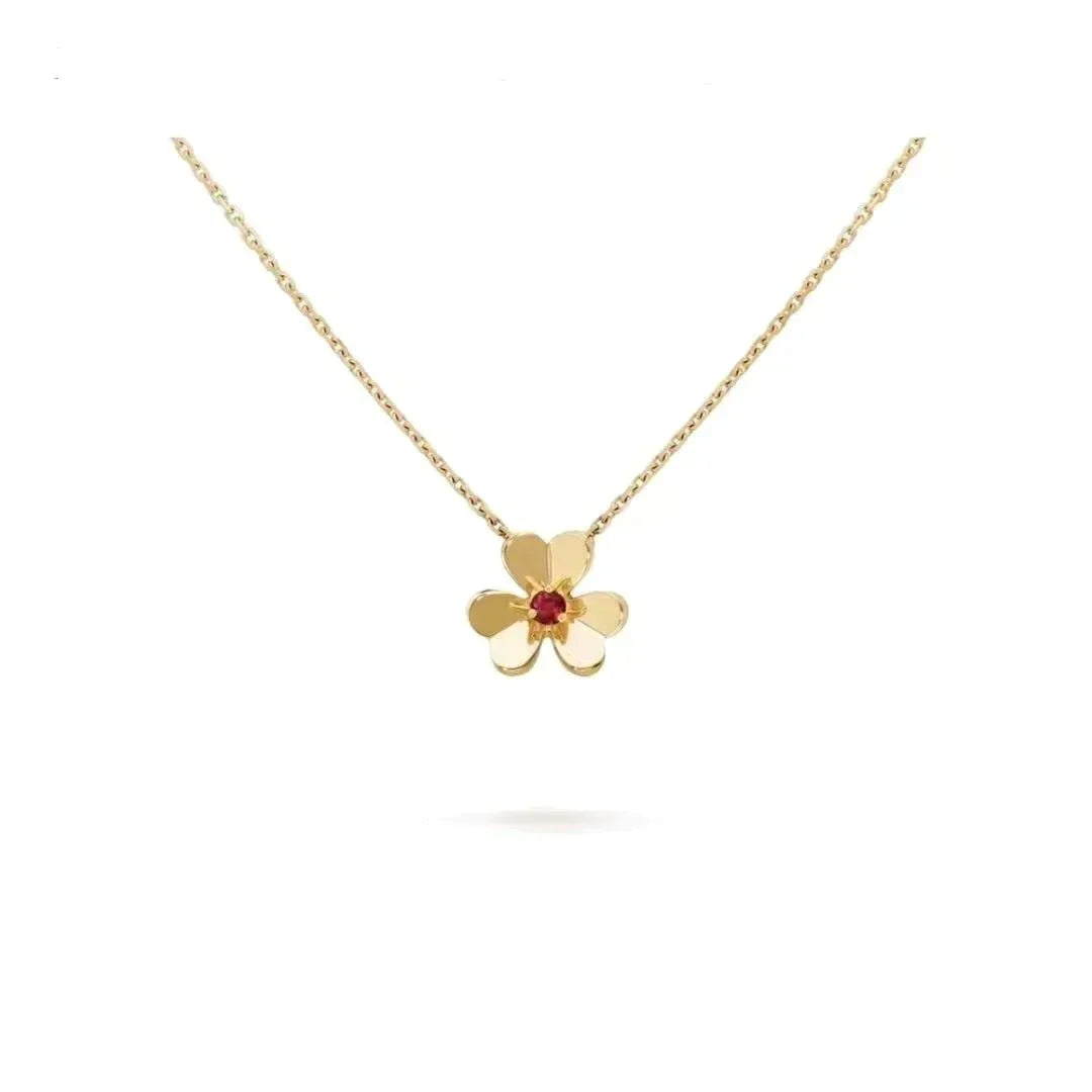 [Pearl Jewelrys]FRIVOLE GOLD FLOWER NECKLACE