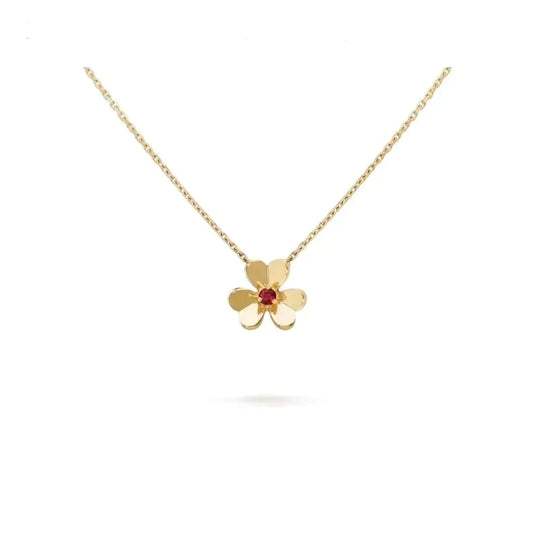 [Pearl Jewelrys]FRIVOLE GOLD FLOWER NECKLACE