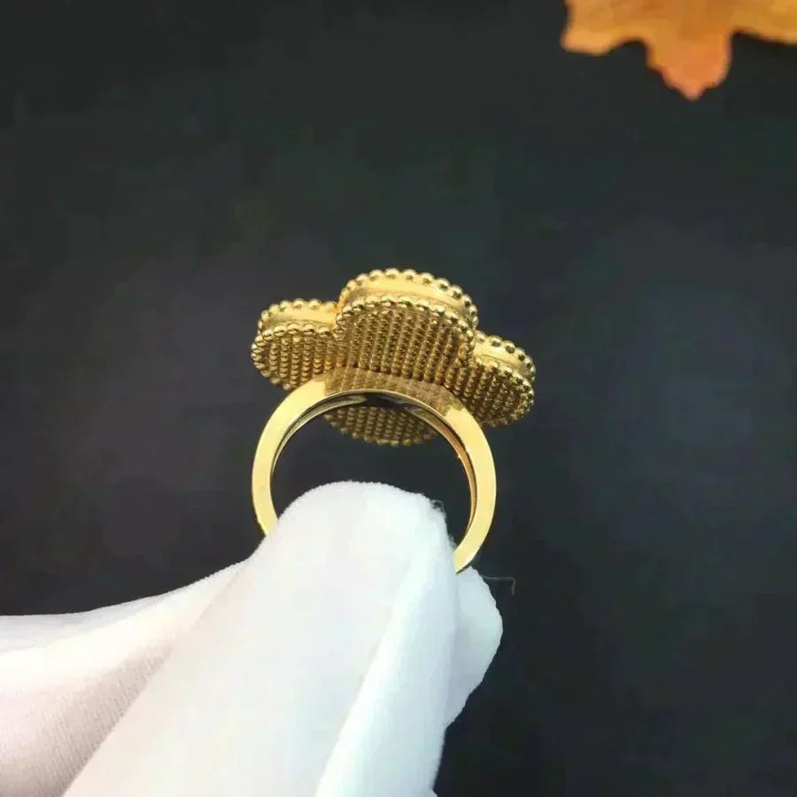 [Pearl Jewelrys]CLOVER MALACHITE RING