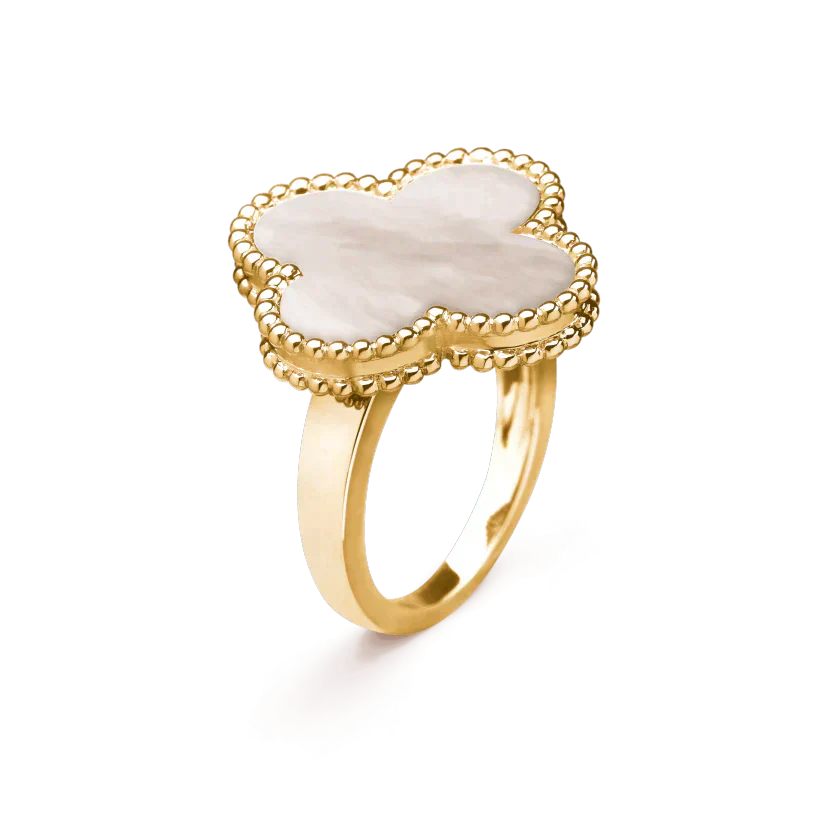 [Pearl Jewelrys]CLOVER WHITE MOP RING