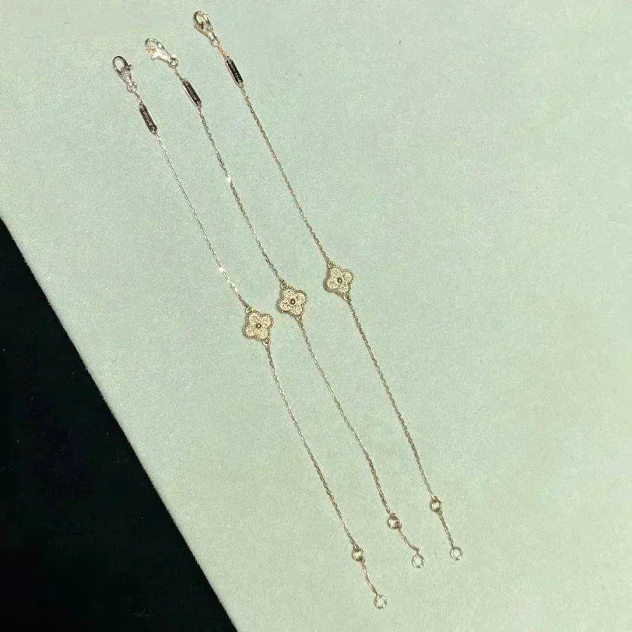 [Pearl Jewelrys]CLOVER SINGLE FLOWER BRACELET