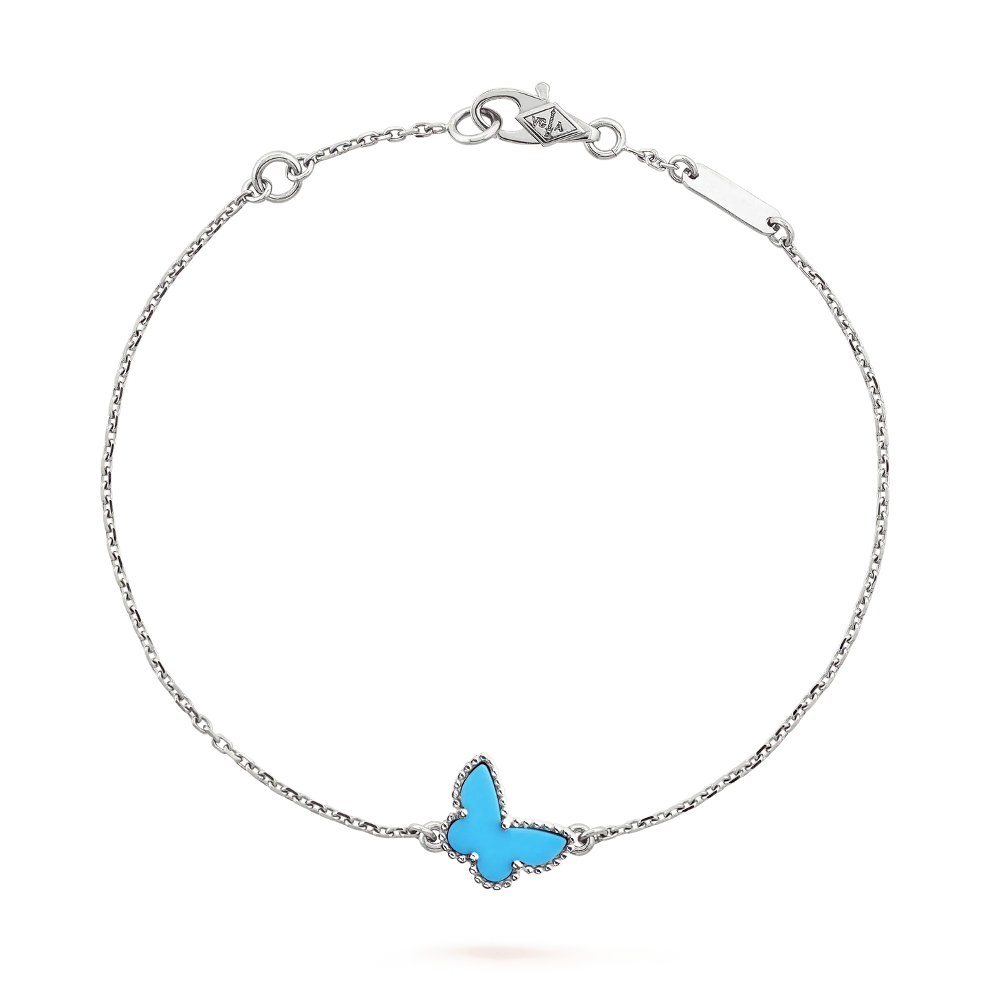 [Pearl Jewelrys]BUTTERFLY TURQUOISE BUTTERFLY BRACELET SILVER