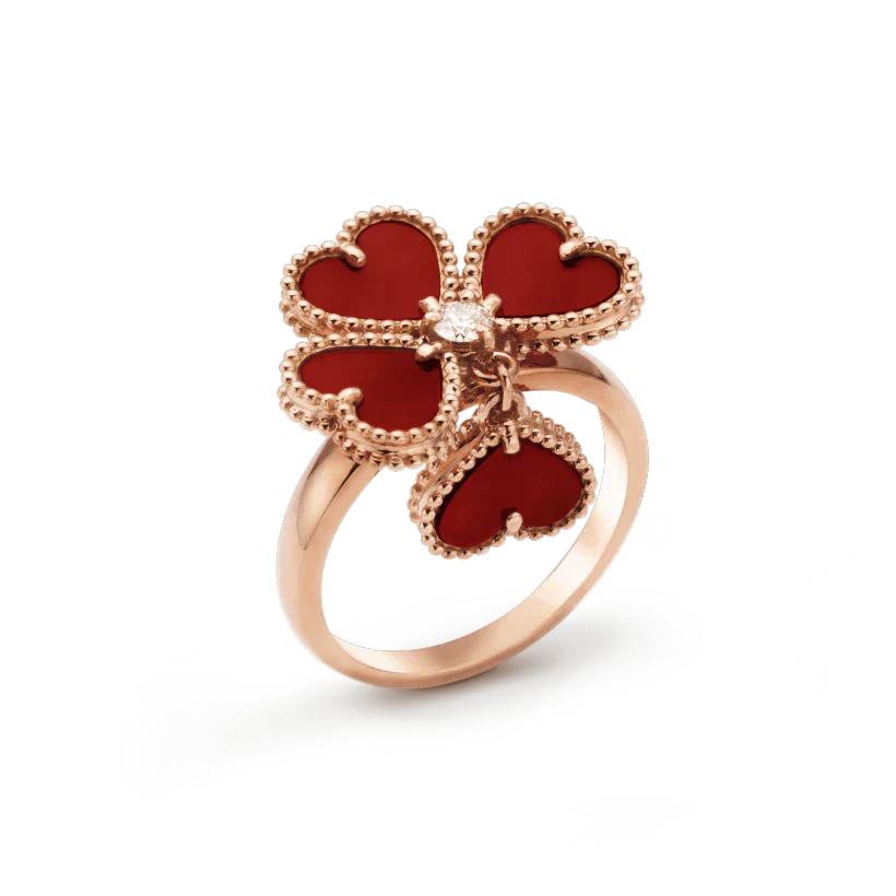 [Pearl Jewelrys]SWEET CLOVER CARNELIAN RING