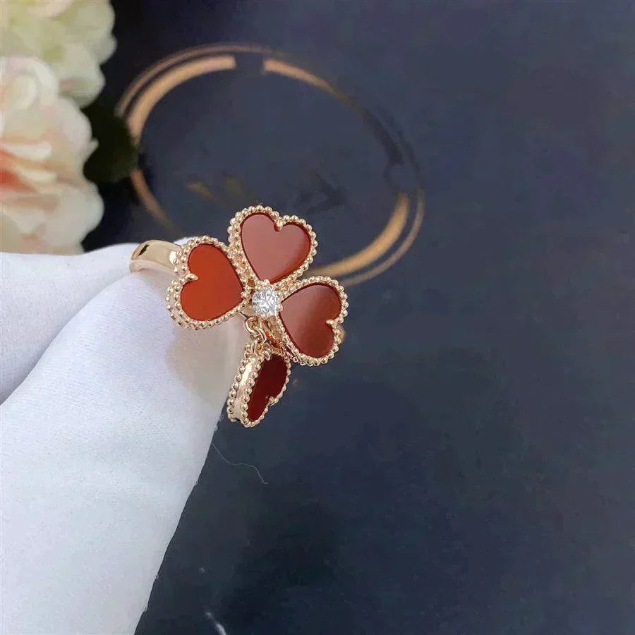 [Pearl Jewelrys]SWEET CLOVER CARNELIAN RING