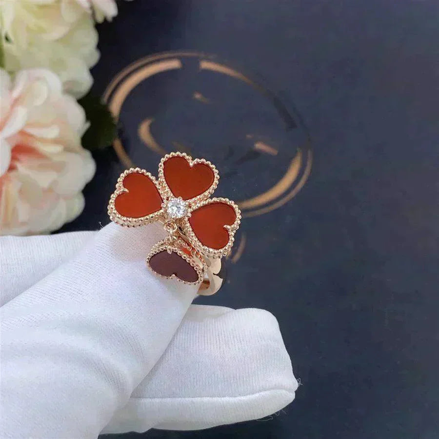 [Pearl Jewelrys]SWEET CLOVER CARNELIAN RING