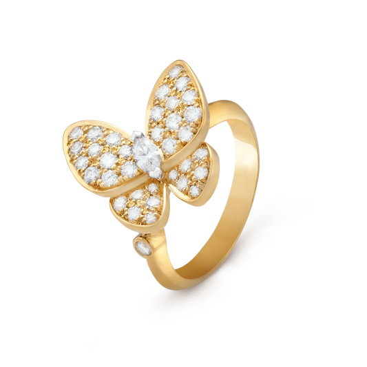 [Pearl Jewelrys]BUTTERFLY DIAMOND RING