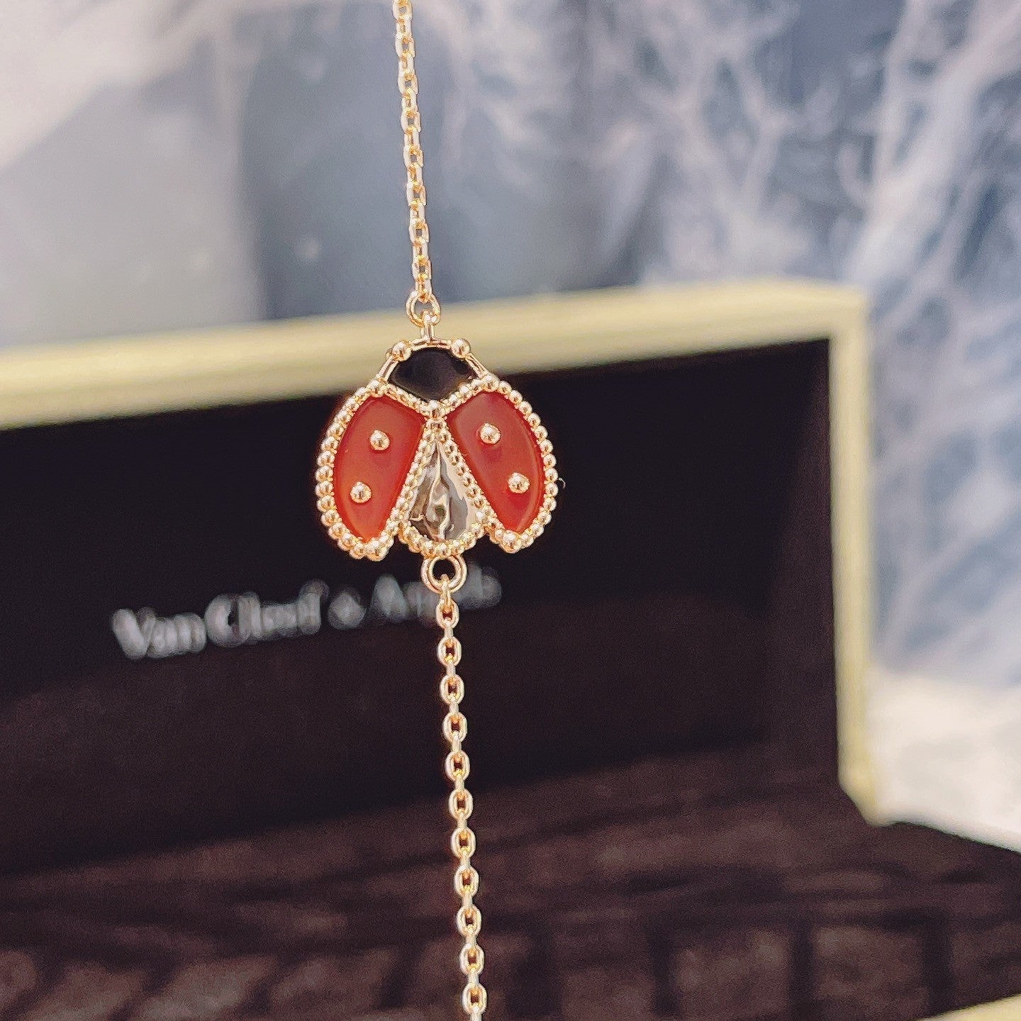 [Pearl Jewelrys]LUCKY SPRING 1 MOTIF PINK GOLD BRACELET