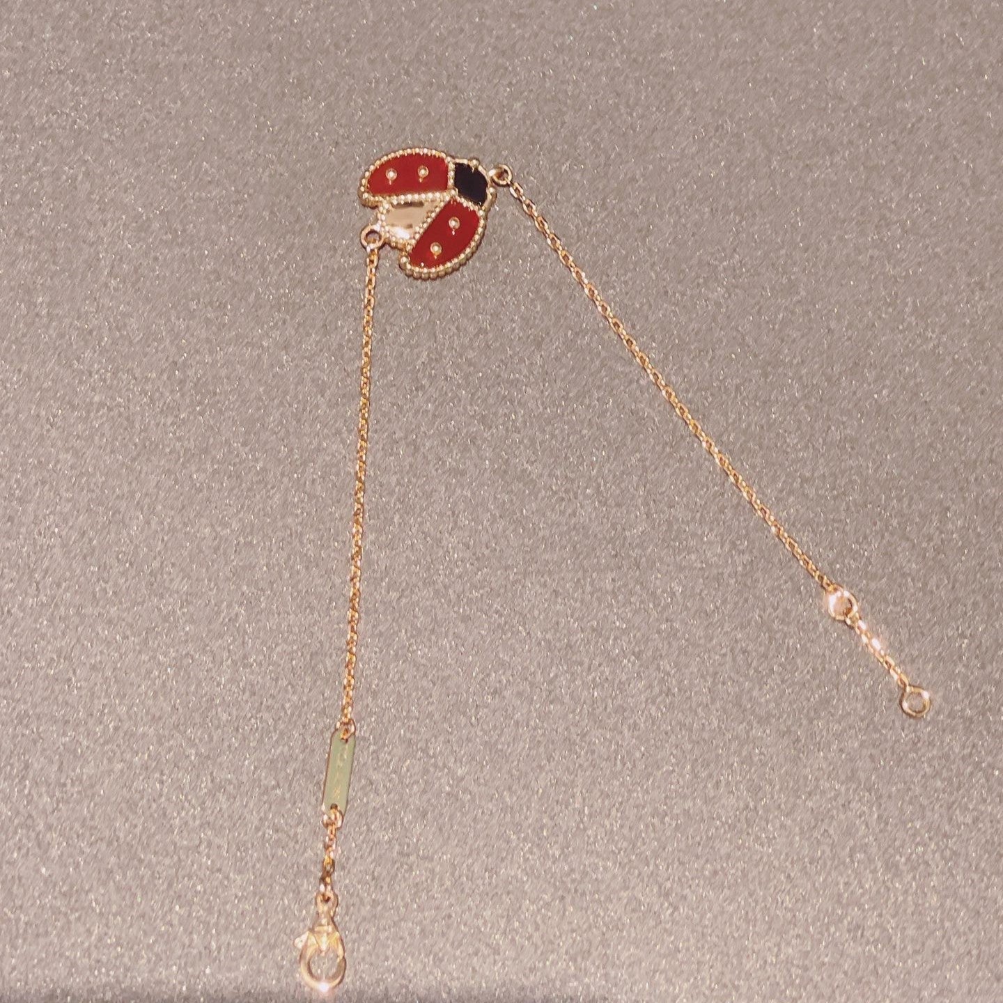 [Pearl Jewelrys]LUCKY SPRING 1 MOTIF PINK GOLD BRACELET