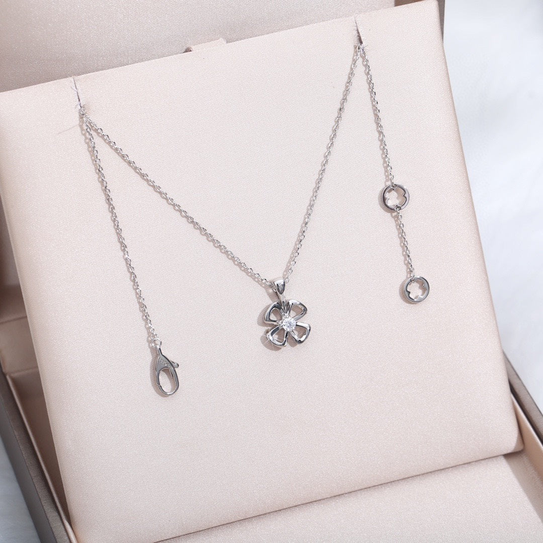 [Pearl Jewelrys]FIOREVER NECKLACE DIAMOND CENTER