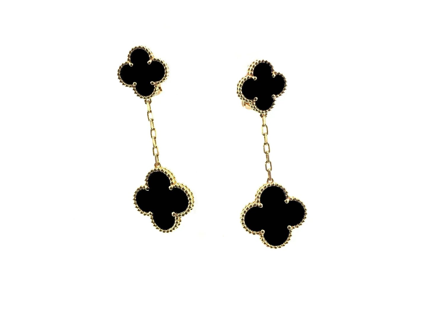 [Pearl Jewelrys]CLOVER 2 MOTIFS  EARRINGS (MULTIPLE CHOICESC
